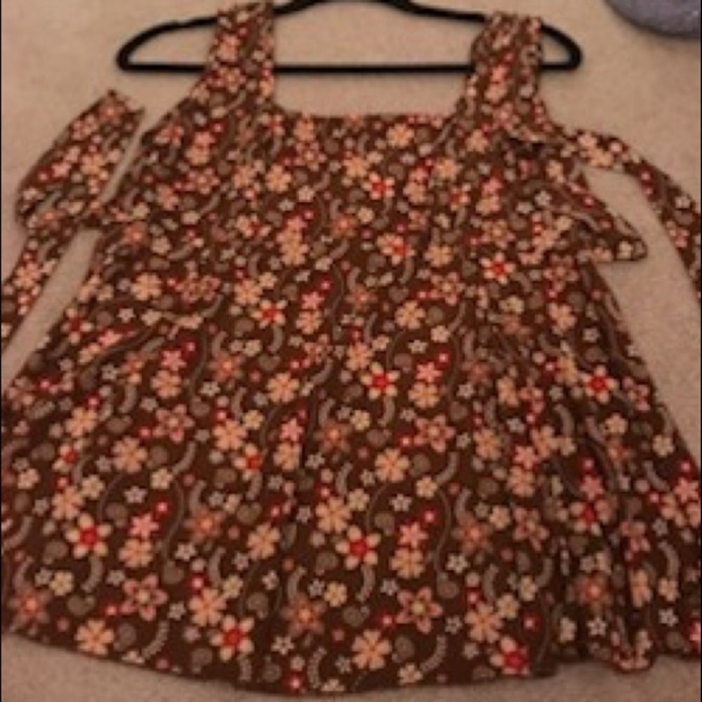 A floral design maternity top